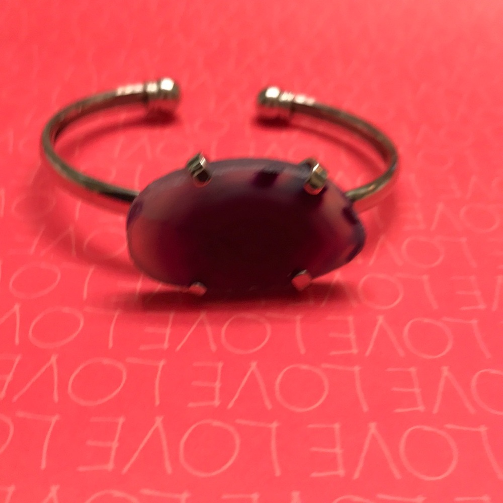 Amethyst Purple Cuff Bracelet
